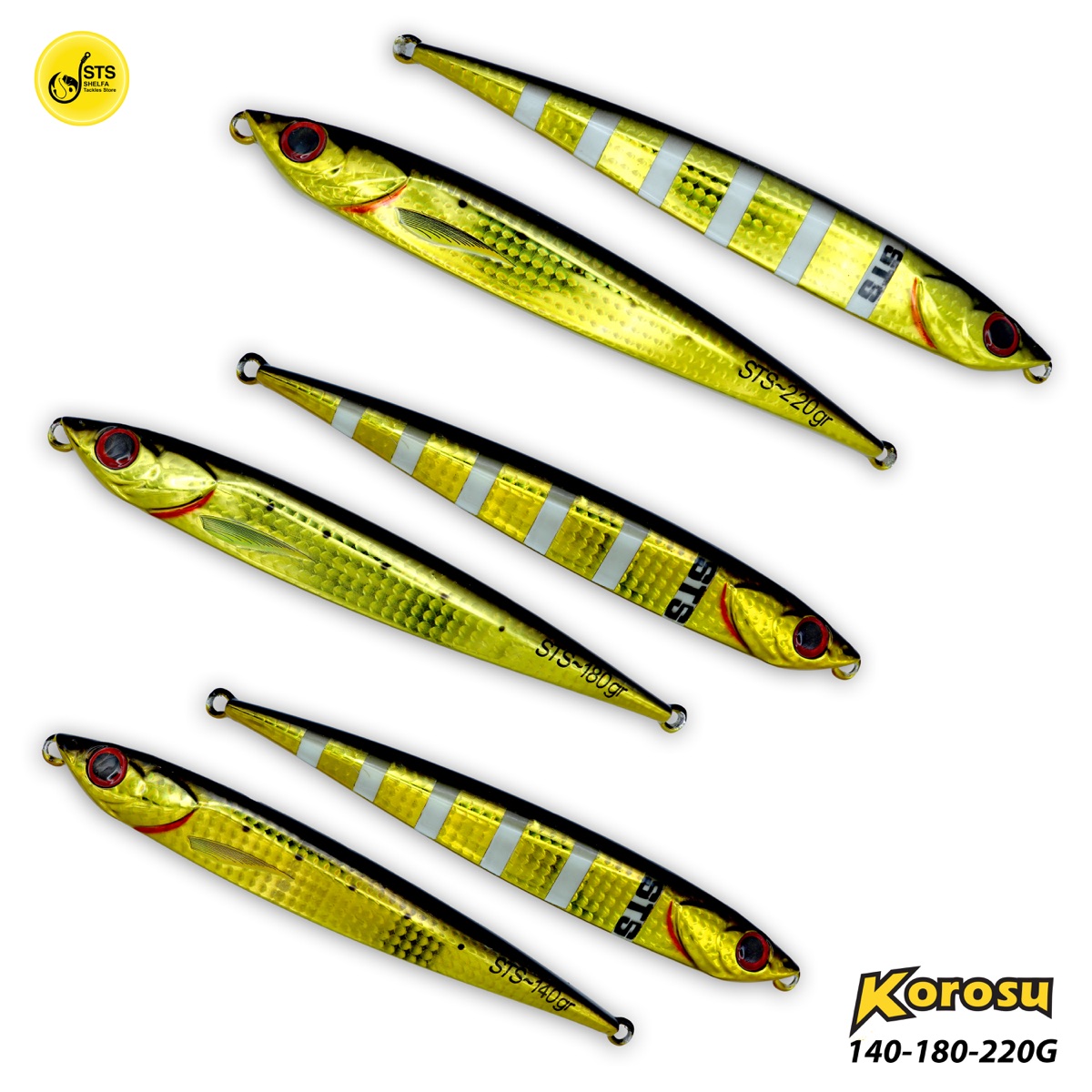 Korosu Gold black dotted 220 G