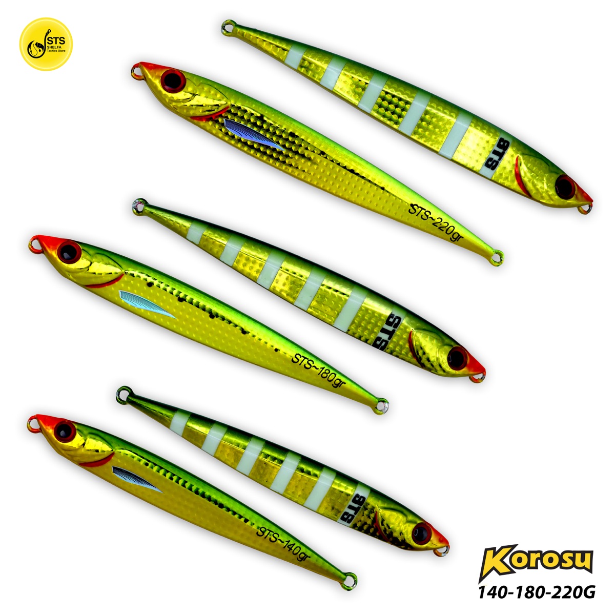 Korosu Gold Green /Zebra glow 220 G