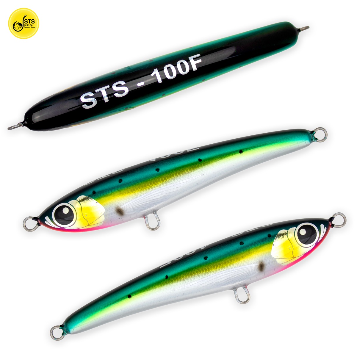 Silver green pink Staik Bait